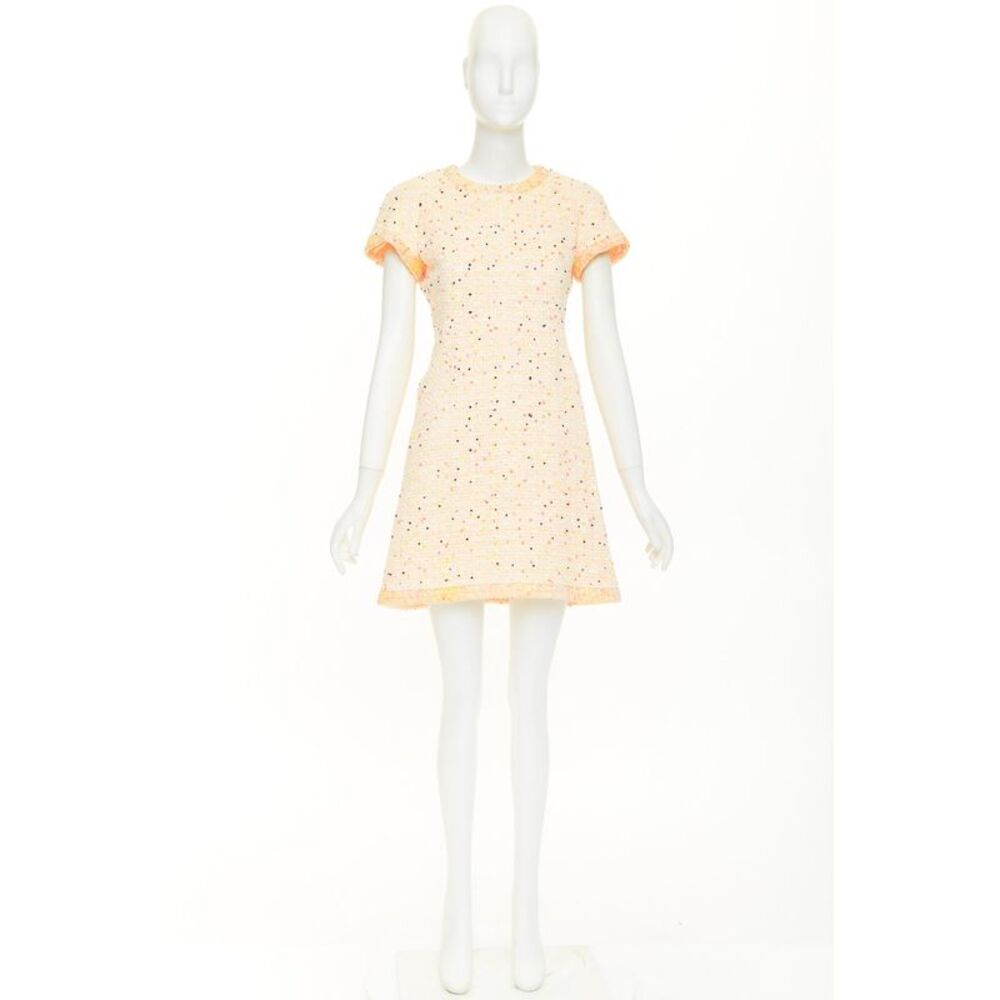 Chanel speckle tweed lace dress - Picture 9 of 9